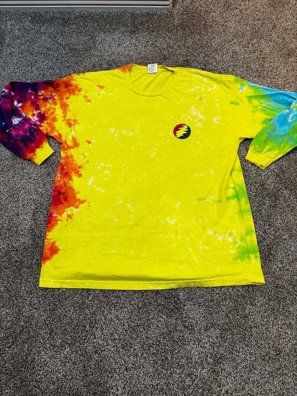 Vintage 1995 Grateful Dead Forever Dead Tie Dye Long Sleeve T-Shirt